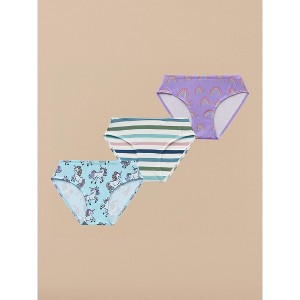 Girls MeUndies UltraModal™ Kids FeelFree Girls Bikini Brief 3-Pack | Sparkle Pack - 1 of 4