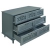 7 Drawers Cabinet, 47.24" Kitchen Pantry Cabinets with 7 Drawers Wood Dresser Closet, Buffet Cabinet - 4 of 4