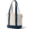 Lands' End Open Top Long Handle Canvas Tote Bag - 3 of 4