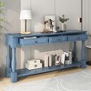 NicBex 3 Drawer Console Table with 1 Open Bottom Shelf,Entryway Table with Black Round Deco Knobs,Modern Couch Table for Living Room - 2 of 4