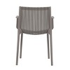 Set of 4 All-Weather Outdoor Armchairs with Comfortable Backrest, All-PP Patio Accent Chairs for Indoor & Outdoor Use – The Pop Home - 4 of 4