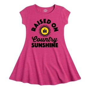 Girls' - Country Casuals - Raised On Country Sunshine Fit & Flair Cap Sleeve Dress - 1 of 4