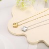 HTUTWOO Clover Pendant Necklace for Women 18K Gold Plated Four Leaf Clover Necklaces Lucky Simple Jewelry Gifts for Women - 4 of 4