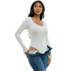 Derek Heart Seamless Long Sleeve Bodysuit (Juniors & Women) - 3 of 4