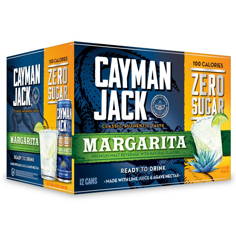 Cayman Jack Margarita Zero - 12pk/12 fl oz Cans, 1 of 8