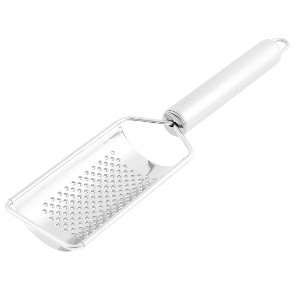 Unique Bargains Arc Shaped Garlic Ginger Fine Grater Stainless Steel Household Peelers Silver Tone 1 Pc - 1 of 3