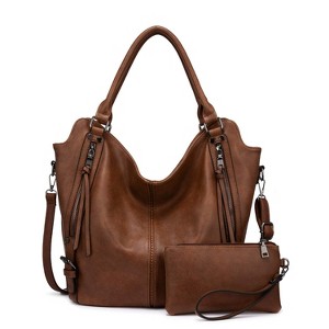 Tote Bag for Women PU Leather Shoulder Bags Fashion Hobo Bags Large Purse and Handbags with Adjustable Shoulder Strap - 1 of 4