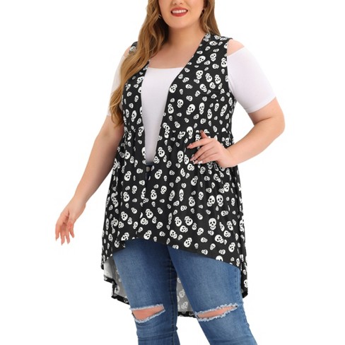 Agnes Orinda Women's Plus Size Spring Outfits Casual Floral Sleeveless Tank  Tops White 3x : Target