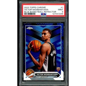 Victor Wembanyama Rookie Card 2023-24 Topps Chrome Blue Refractor