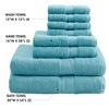 BAGOKIE 8pc 800GSM Cotton Towel Set - 4 of 4