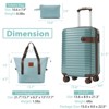 Kumasinova ABS Luggage Set with Duffel Bag,Set of 3,20"Lightweight Carry-On Spinner Suitcase with TSA Lock,Impact-Resistant&Airline-Approved - 2 of 4