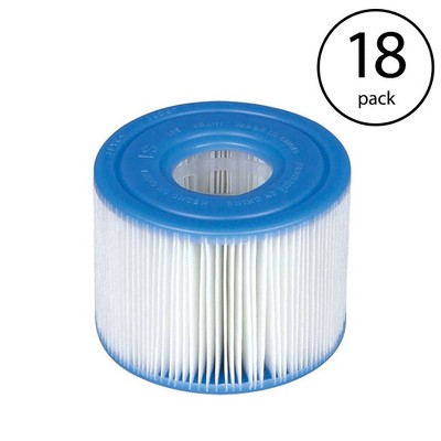 Intex PureSpa Type S1 Easy Set Pool Filter Replacement Cartridges (18 Filters)