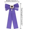Elerevyo Women's Brooch Bowknot Costume Bow Tie with Beads - 2 of 4