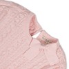 Hope & Henry Girls' Organic Long Sleeve Bow Detail Cable Sweater Dress, Kids - 2 of 4