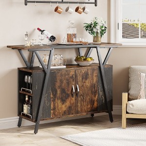 Bestier Small Kitchen Island Buffet Table with Storage Drawers - 1 of 4