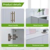 Okak Modern Storage Cabinet Dresser With 3 Drawers & 2 Doors,Sideboard Buffet Cabinet with Adjustable Shelf for Living Room,Diningroom,Kitchen - 4 of 4