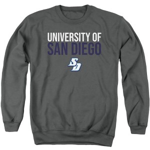 University of San Diego Official Stacked Adult Crewneck Sweatshirt - 1 of 4