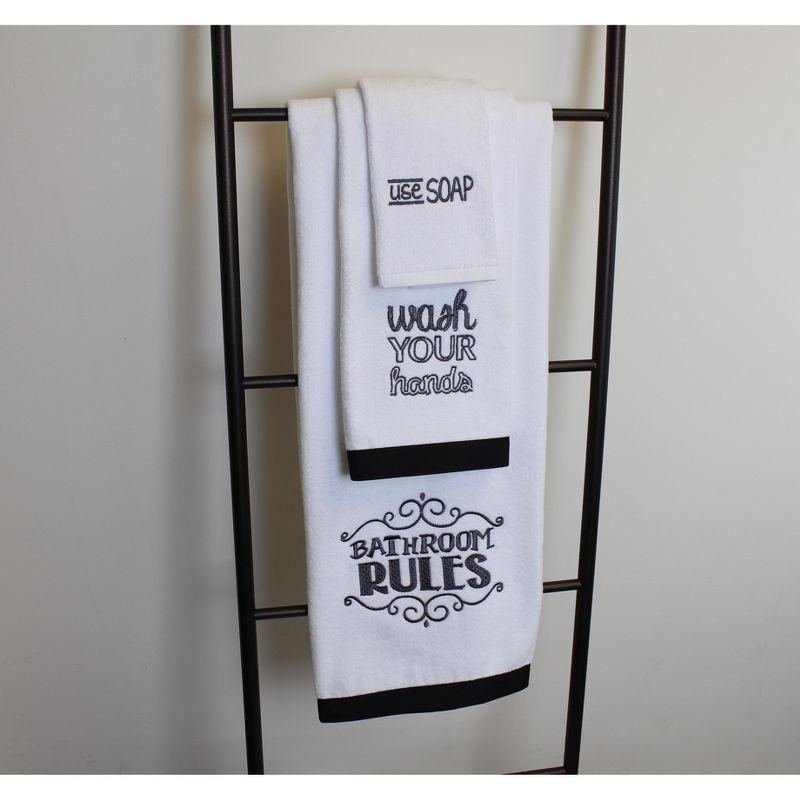 Avanti Linens Chalk It Up 3 Pc Towel Set, 2 of 4
