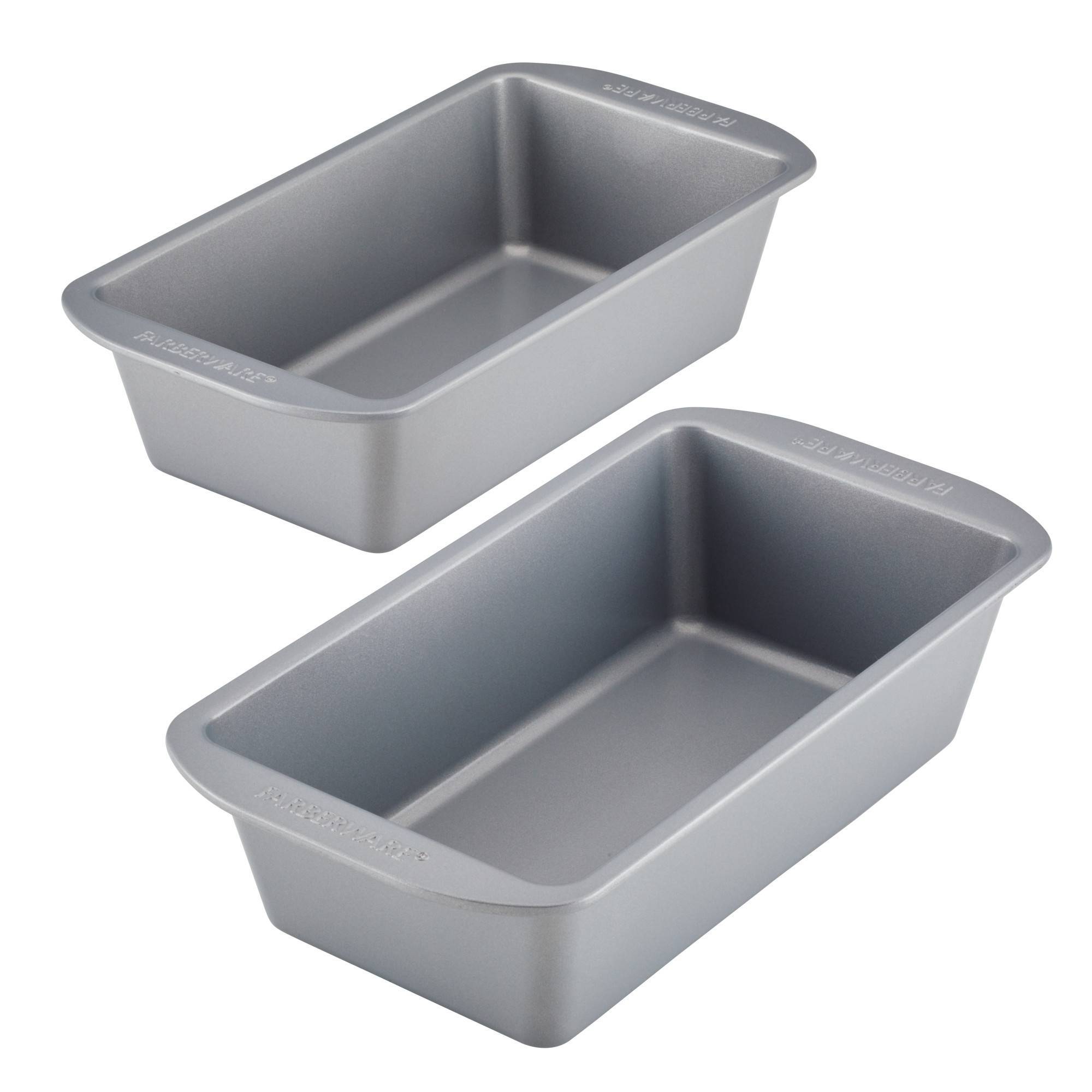 Farberware Insulated 2pc Bakeware Set: 9"x5" Loaf Pans, Aluminized Steel Nonstick Baking Pan Set, Oven-Safe to 450°F