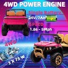 24V 2-Seater Ride-On Dump Truck for Kids, 6-Wheel 4WD UTV w/Remote, Dump Bed, LED Lights, Music, Perfect Gift - 4 of 4
