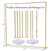 8x8 FT Wedding Backdrop Stand, Metal Wedding Arch Stand with Base, Heavy Duty Pipe and Drape Kit for Wedding Birthday Parties Banquet Decoration - 2 of 4