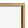 Kate and Laurel Sylvie Minimalist Woman 2 Framed Canvas by Teju Reval of SnazzyHues, 18x24, Bright Gold - 3 of 4