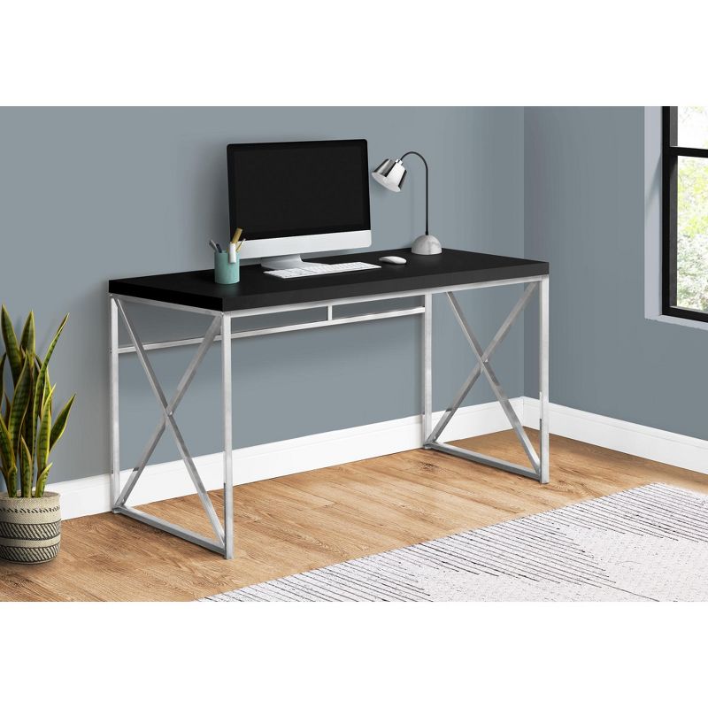 Monarch Specialties Computer Desk, Contemporary Home & Office Desk, Scratch-Resistant, 48” L, 1 of 5