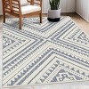 Hauteloom Alida Blue Outdoor Rug - 3 of 4