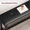 Kitchen Table with Benches, Dining Table Set for 4,Rectangular Dining Table Set for Small Space Apartment Studio - 3 of 4