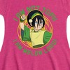 Girls' - Avatar: The Last Airbender - Toph Melon Lord Fit & Flair Cap Sleeve Dress - 2 of 4