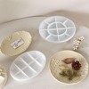 JDICTION 2 Pcs Round Tray Mold, Vintage Carving Resin Mold with Edge for Jewelry Trinket Candle Holder, Epoxy DIY - 4 of 4