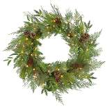 Vickerman Cedar Pine Cone Twig Artificial Wreaths