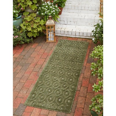 Unique Loom    Outdoor Trellis Textured Spatial Area Rug
