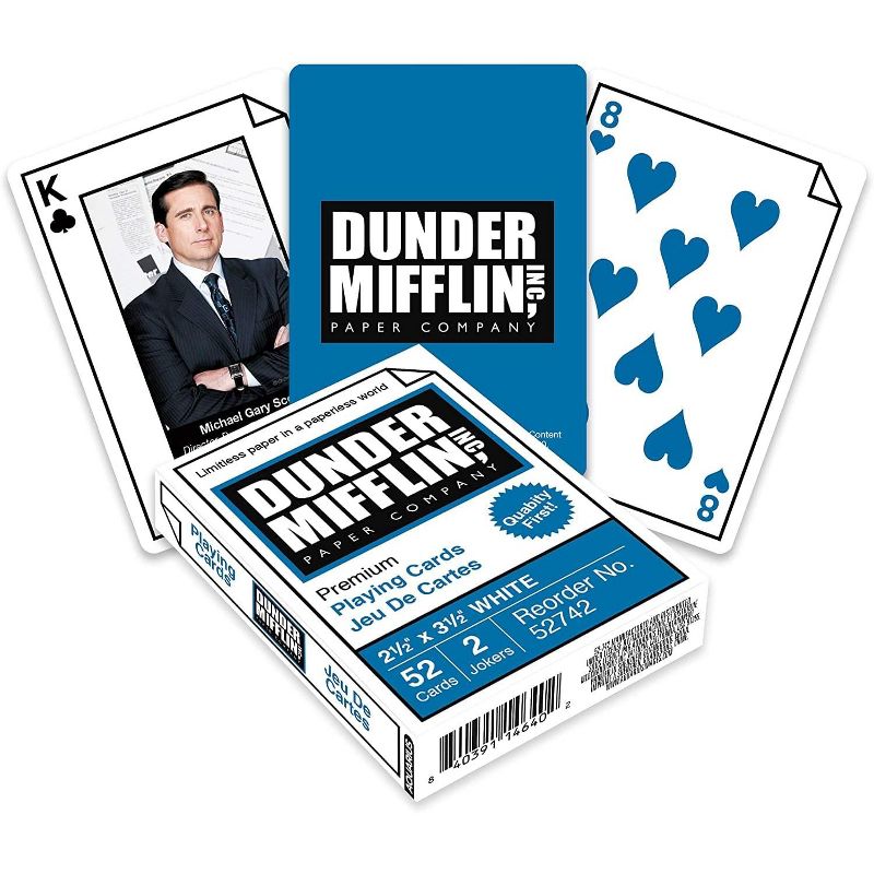 Aquarius Puzzles The Office Dunder Mifflin Playing Cards | 52 Card Deck + 2 Jokers, 1 of 5