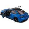 2022 Alfa Romeo Giulia GTA Anodized Blue Metallic with Carbon Top 1/18 Diecast Model Car by Solido - 4 of 4