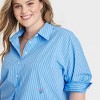 Women's Oversized Long Sleeve Collared Button-Down Shirt - Universal Thread™ - 4 of 4