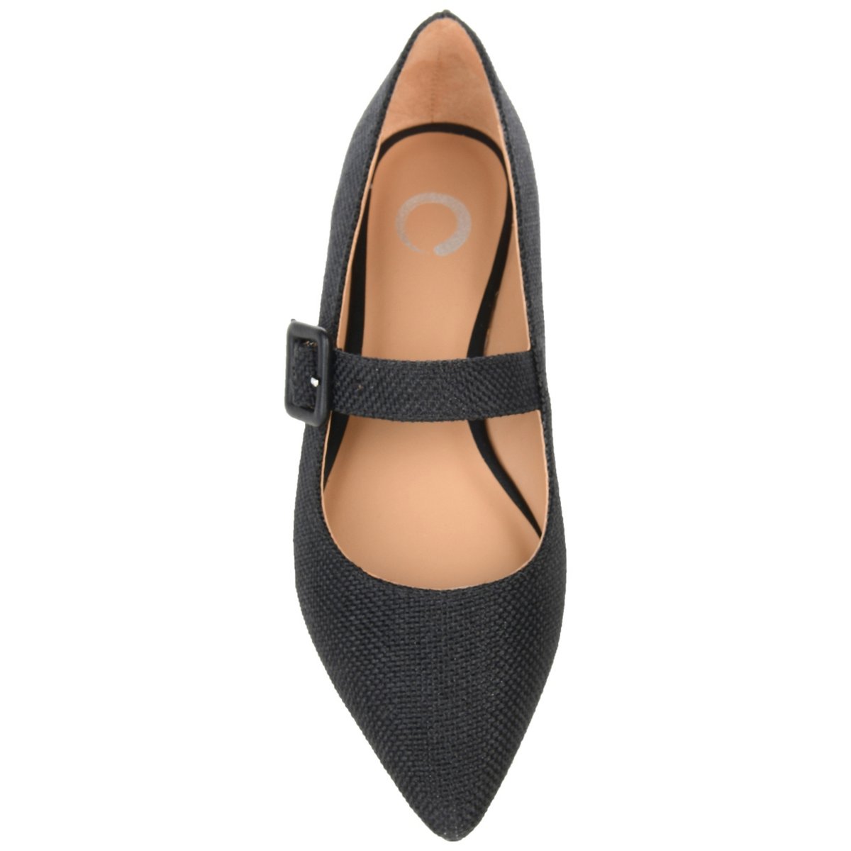 Обувь Journee Collection Women's Karissa Buckle Pointed Toe Mary Jane Flats Black 8 — фото 4