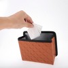 Unique Bargains Car Trash Can With Hook Hanging Car Door Faux Leather Trash Bin 1 Pc - 4 of 4