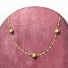 Ross-Simons Italian 14kt Yellow Gold Bead Station Lumachina-Chain Necklace - 3 of 4