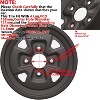 2-Pack 25x10-12 ATV/UTV Tire & Wheel Set, 6-Ply All-Terrain, 4x156 Bolt Pattern, 4+3 Offset, Reinforced Sidewalls for Mud/Trails - 4 of 4