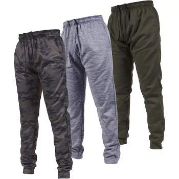 TEXFIT Men's Athletic Stretch Jogging Pants with Three Zipper Pockets (2pcs  Set) (Charcoal Melange/Dark Blue Melange, X-Large) : : Clothing,  Shoes & Accessories
