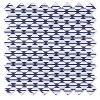 Bacati - Aztec Print Kilim Navy Crib/Toddler Bed Skirt - 2 of 3