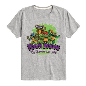 Boys' - Teenage Mutant Ninja Turtles Mutant Mayhem - Train Insane Short Sleeve Graphic T-Shirt - 1 of 3