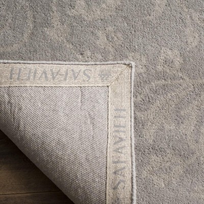 Bella 6' x 6' Gray Hand-Tufted Wool Area Rug