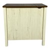 NicBex Farmhouse Nightstand with Charging Station Bedside Table with Barn Door and Drawer End Table for Bedroom, Living Room - 3 of 4