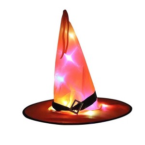 MyKids-USA Halloween Glowing Witch Hat Ghost Festival Decoration Props - 1 of 3
