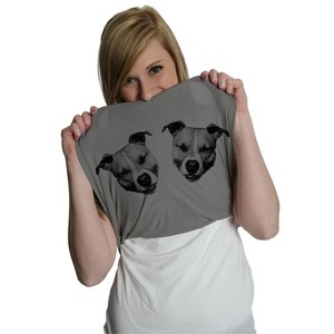 Womens Ask Me About My Pitties T Shirt Funny Flip Up Dog Pitbull Tee - Crazy Dog Women's T Shirt - 1 of 4
