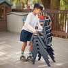 ECR4Kids Plastic School Stack Chair for Indoors and Outdoors, 12in Seat Height, 4-Pack - 4 of 4