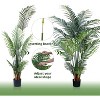 Wikineon Artificial Tropical Palm Plant - 5 Ft Artificial Tree with Plastic Pot for Office and Home Decor, Tall Faux Plants for Indoorss - 4 of 4