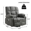 NicBex Cotton Lift Recliner Chair for Elderly,Massage Chairs with 8-Point Vibration Massage and Lumbar Heating,Reclining Chairs for Living Room - 3 of 4